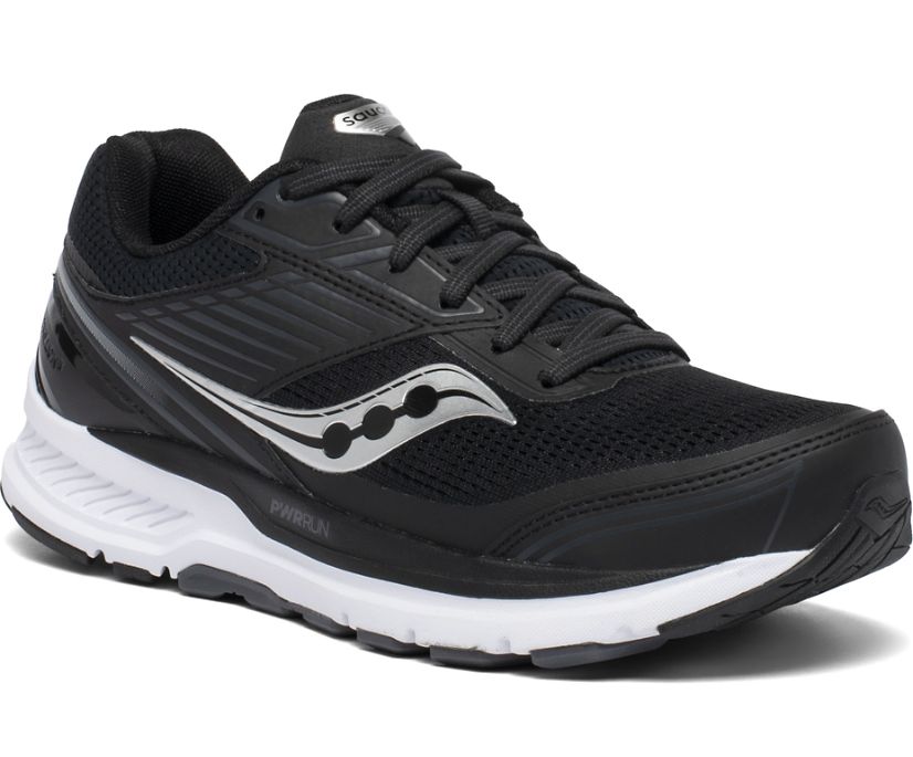 Saucony Echelon 8 Wide Women's Running Shoes Black / White | Canada 105QMAZ